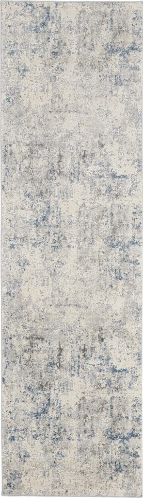 Nourison Rugs Rustic Textures Runner RUS07 Rug in Ivory Grey Beige 23m x 066m | Shackletons