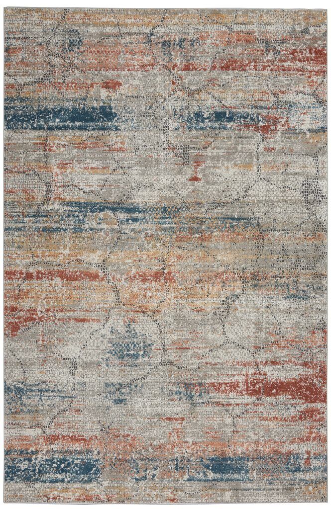 Nourison Rugs Rustic Textures Rectanglular RUS11 Rug in Multicolour 18m x 12m | Shackletons