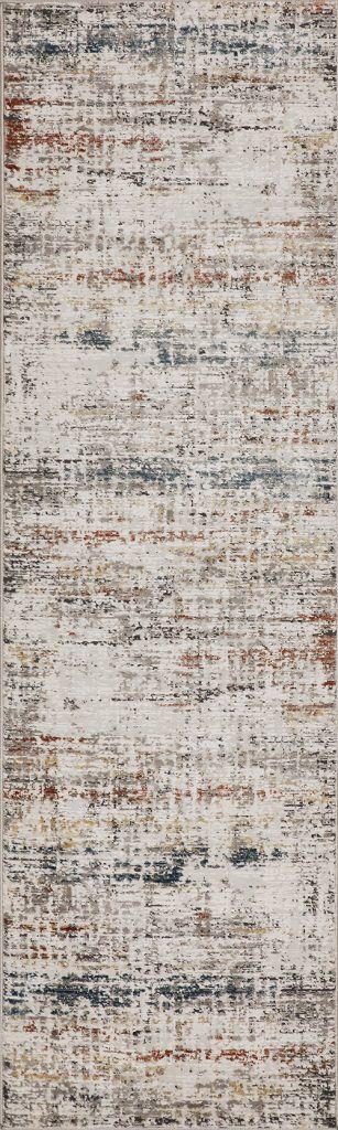 Nourison Rugs Rustic Textures Runner RUS14 Rug in Grey Multicolour 23m x 066m | Shackletons