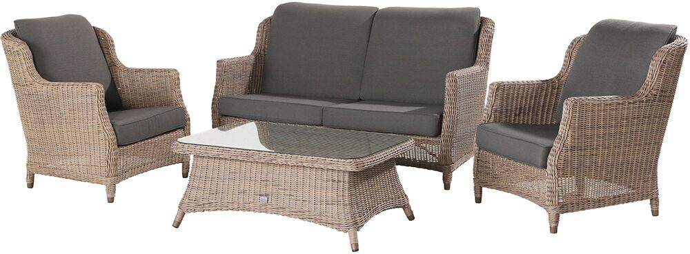 4 Seasons Outdoor Brighton Lounge Set with Footstool | Shackletons