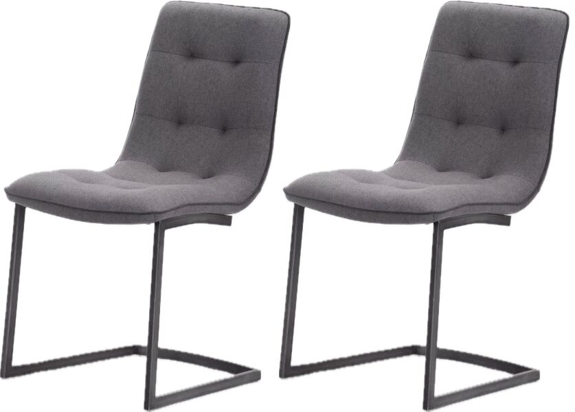 Pair of Carlton Furniture in Hampton Dining Chairs in Pewter | Shackletons