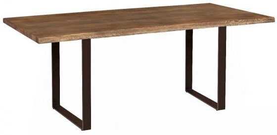 Carlton Furniture Modena 150cm U Leg Charcoal Oiled Dining Table | Shackletons