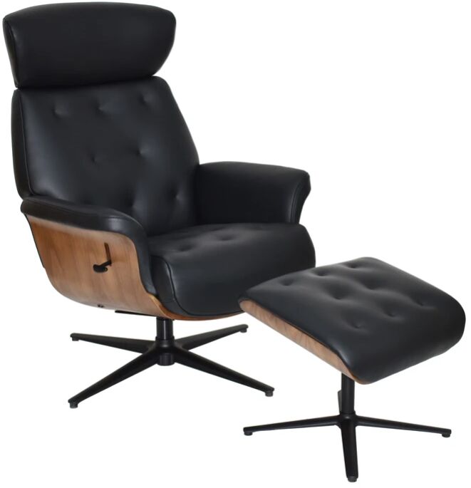 Norma Swivel Chair in Black | Shackletons