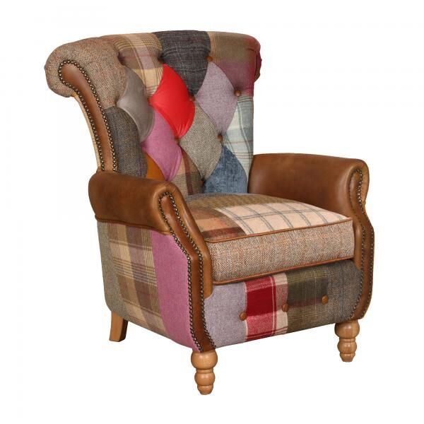 Vintage Sofa Company Dickinson Patchwork Chair Fast Track Delivery | Shackletons