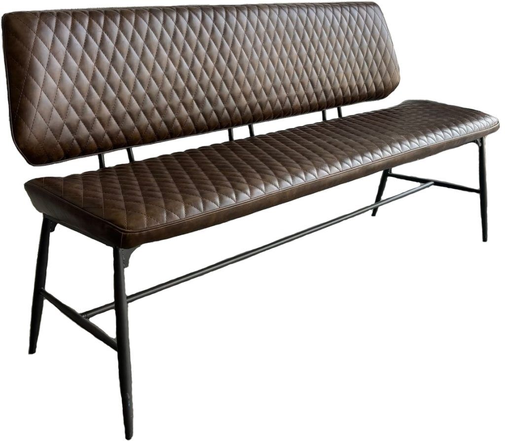 Baker Furniture Dalton Bench Dark Brown | Shackletons