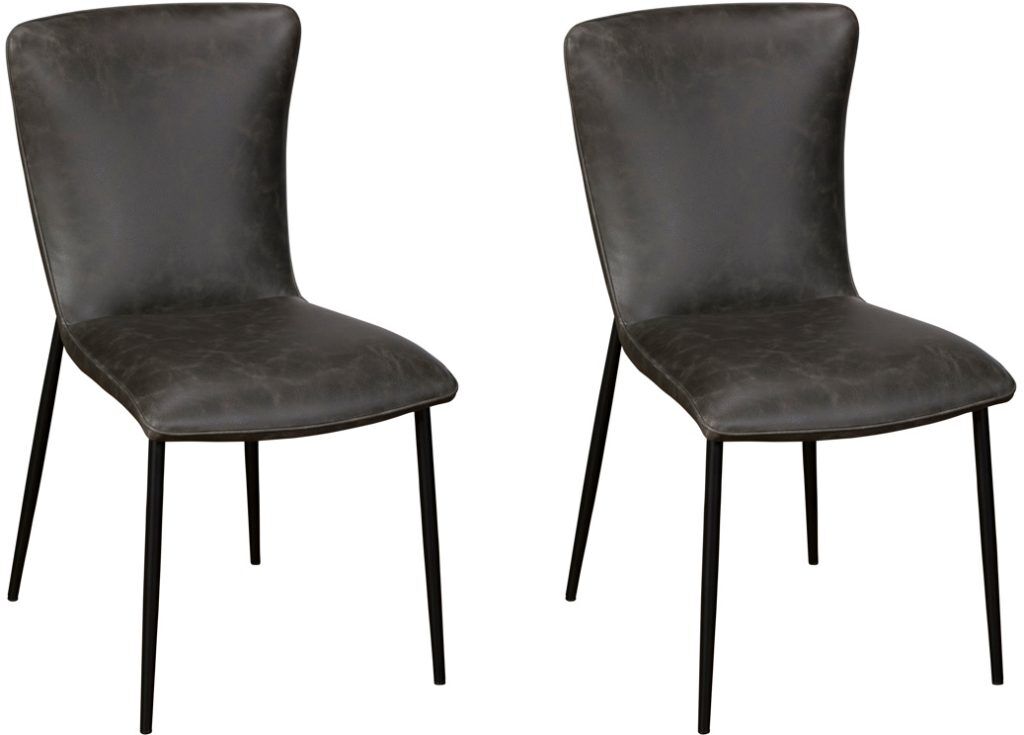 Pair of Baker Ella Dining Chairs Dark Grey | Shackletons