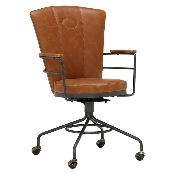 Carter office chair in tan | Shackletons