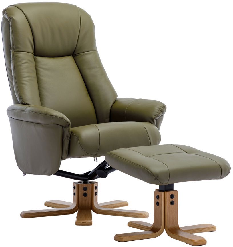 Hawaii Chair in Olive Green Leather | Shackletons