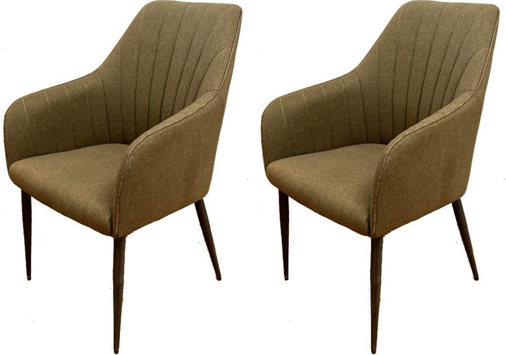 Pair of Carlton Furniture Oliver Dining Chairs in Hunter | Shackletons