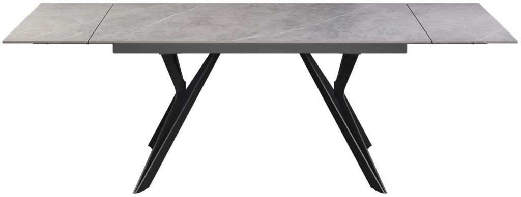 Torelli Murano Mid Grey Ceramic Extending Dining Table 180cm 260cm | Shackletons