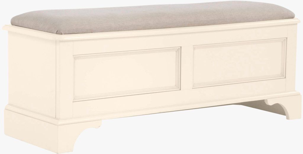 Laura Ashley Clifton Blanket Box in Ivory | Shackletons