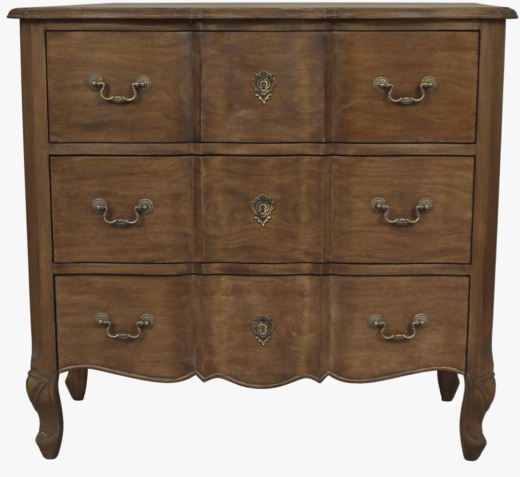 Laura Ashley Montpellier 3 Drawer Chest in Walnut | Shackletons