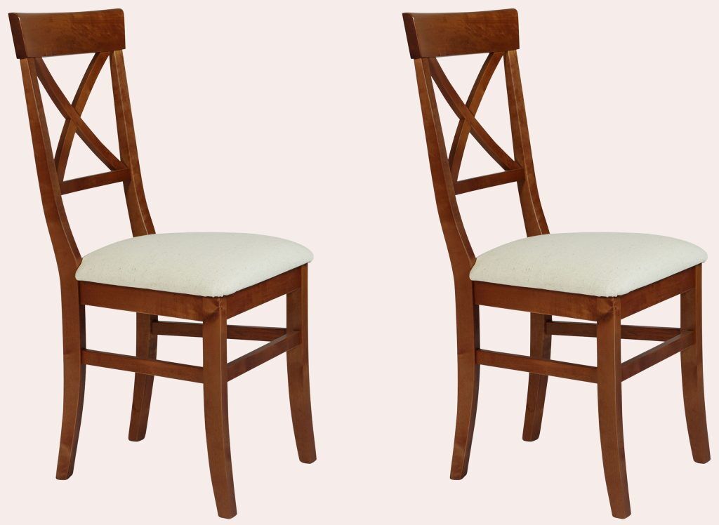 Laura Ashley Balmoral Pair of Dining Chairs in Chestnut | Shackletons