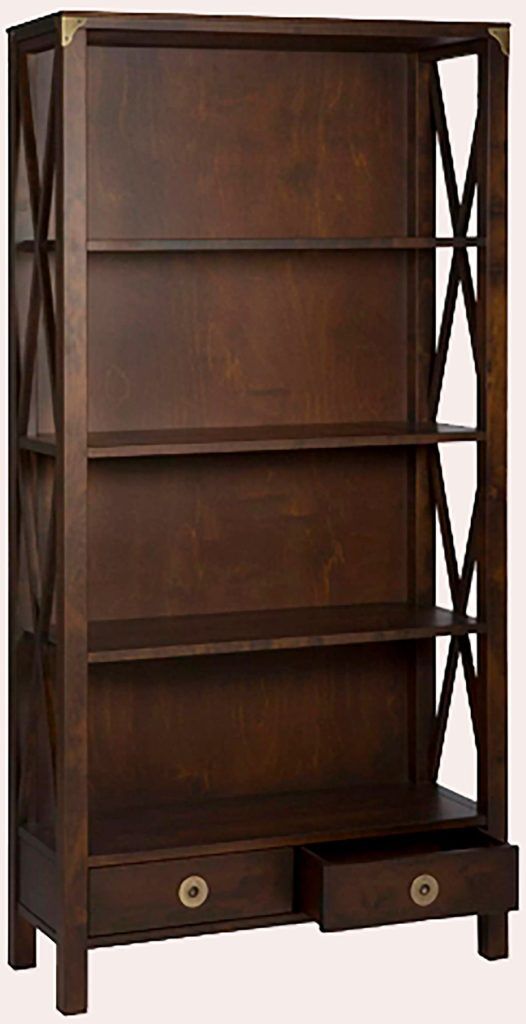 Laura Ashley Balmoral 2 Drawer Single Bookcase in Chestnut | Shackletons