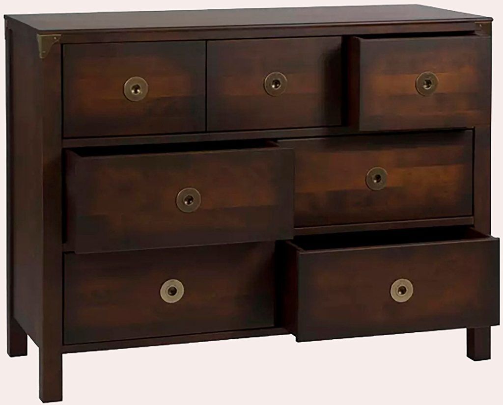 Laura Ashley Balmoral 3 over 4 Drawer Chest in Chestnut | Shackletons