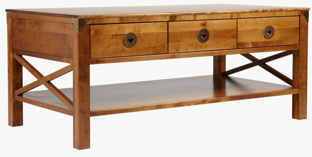 Laura Ashley Balmoral 3 Drawer Coffee Table in Honey | Shackletons