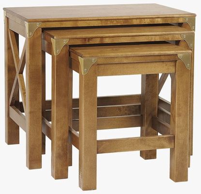 Laura Ashley Balmoral Nest of 3 Tables in Honey | Shackletons