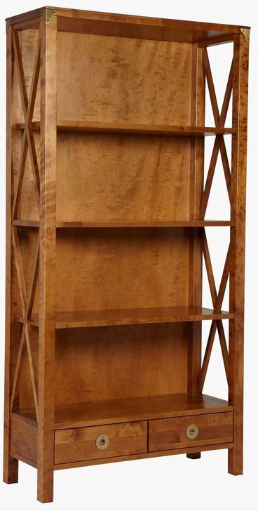 Laura Ashley Balmoral 2 Drawer Single Bookcase in Honey | Shackletons