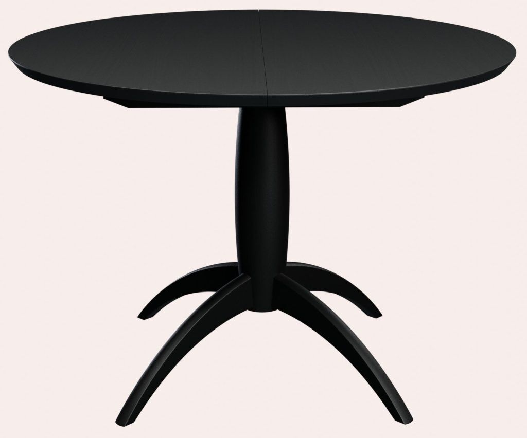 Laura Ashley Brecon Extending Round Dining Table in Black | Shackletons