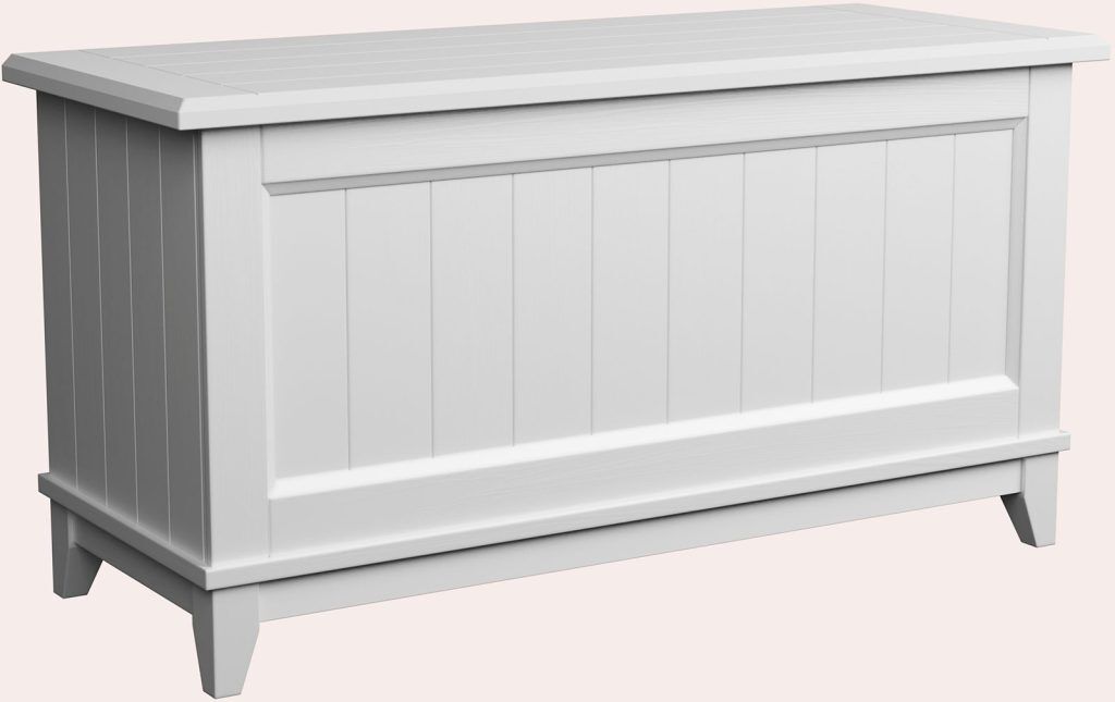 Laura Ashley Devon Blanket Box in White | Shackletons