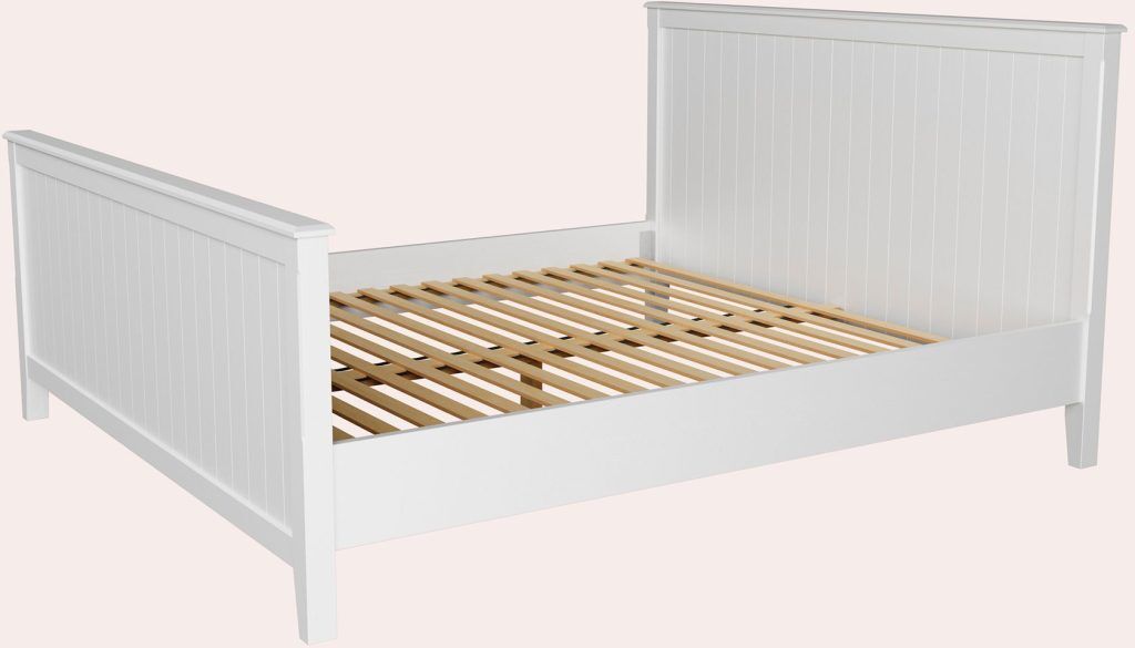 Laura Ashley Devon 4ft 6 Bedframe in White | Shackletons