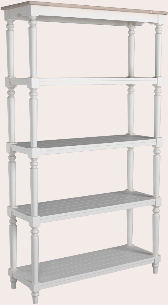 Laura Ashley Dorset Open Bookcase in White | Shackletons