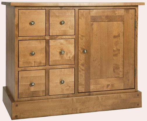 Laura Ashley Garrat Honey 1 Door 6 Drawer Sideboard | Shackletons