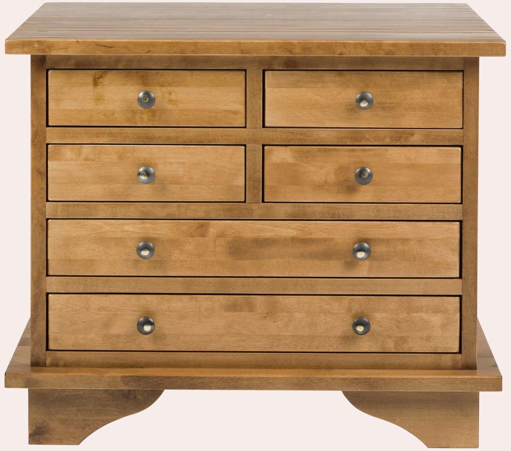 Laura Ashley Garrat Honey 6 Drawer Lamp Table | Shackletons