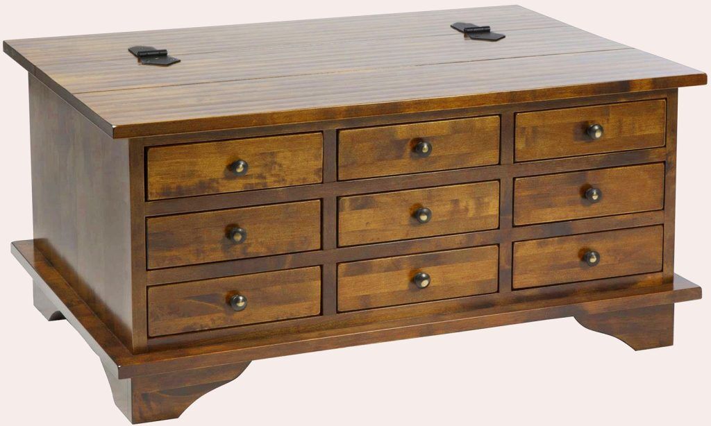 Laura Ashley Garrat Chestnut 9 Drawer Coffee Table | Shackletons