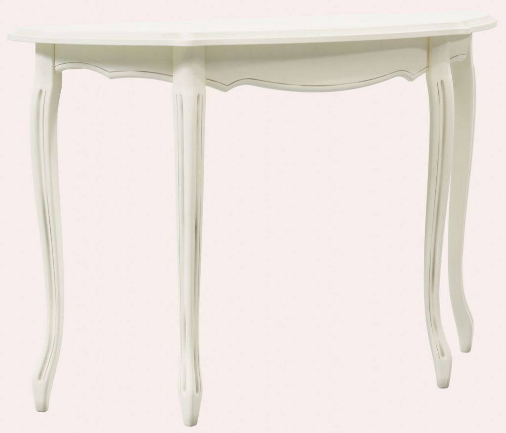 Laura Ashley Provencale Ivory Half Moon Console Table | Shackletons