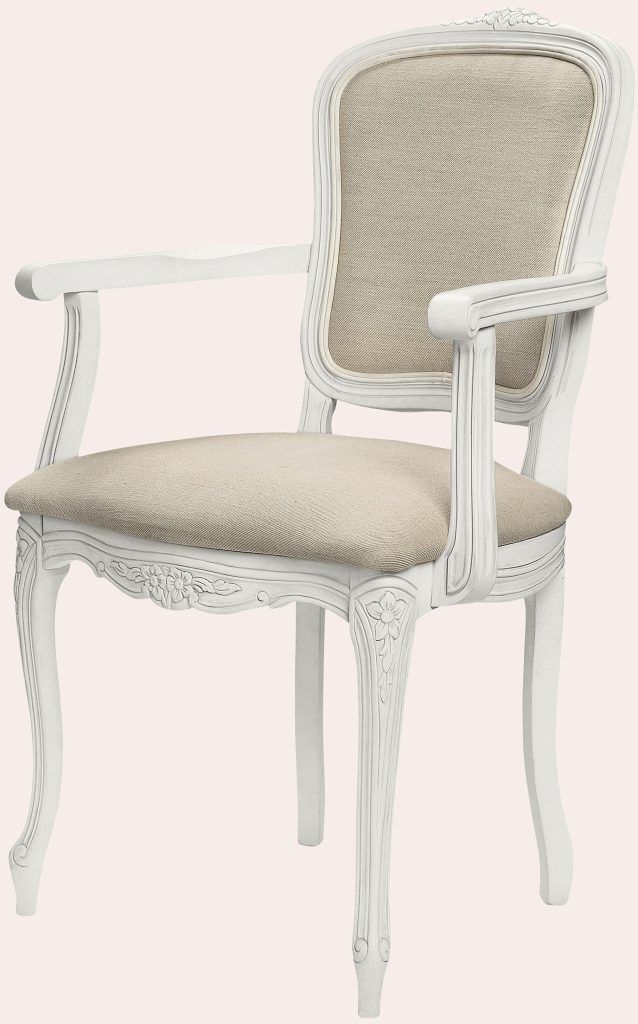 Laura Ashley Provencale Dove Grey Carver Chair in Adele | Shackletons