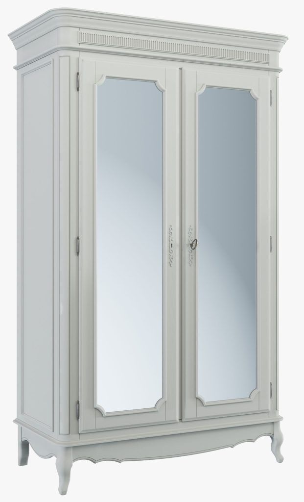 Laura Ashley Provencale Dove Grey 2 Door Mirrored Wardrobe | Shackletons