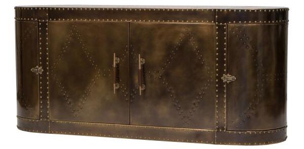 Carlton Furniture   Aviator Sideboard   Vintage Brass | Shackletons