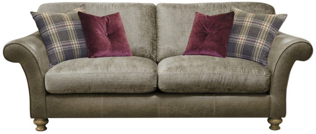 Alexander  James Blake 3 Seater Standard Back Sofa in Satchel Biscotti | Shackletons