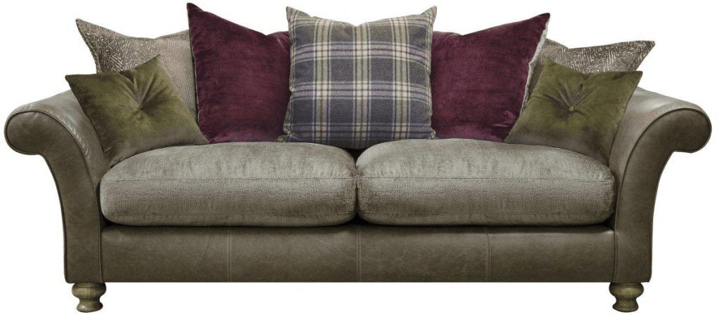 Alexander  James Blake 3 Seater Pillow Back Sofa in Satchel Biscotti | Shackletons