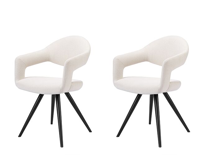 Pair of Baker Jasmine Dining Chairs   Misty Velvet | Shackletons