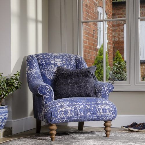 Tetrad Jacaranda Chair in Bagru Indigo