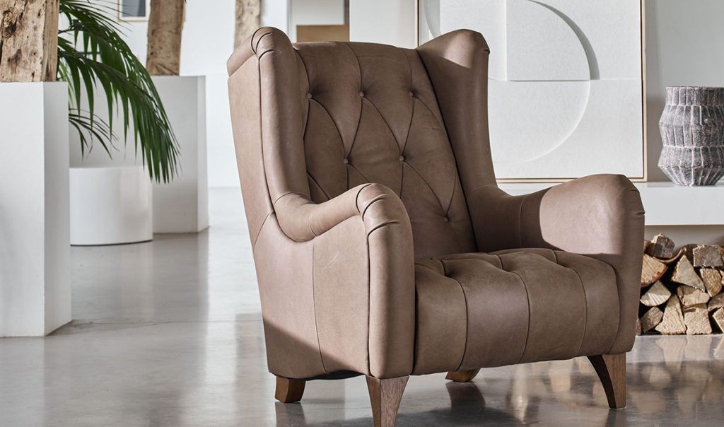 Alexander  James Viola Chair in Soul Chocolate Leather | Shackletons