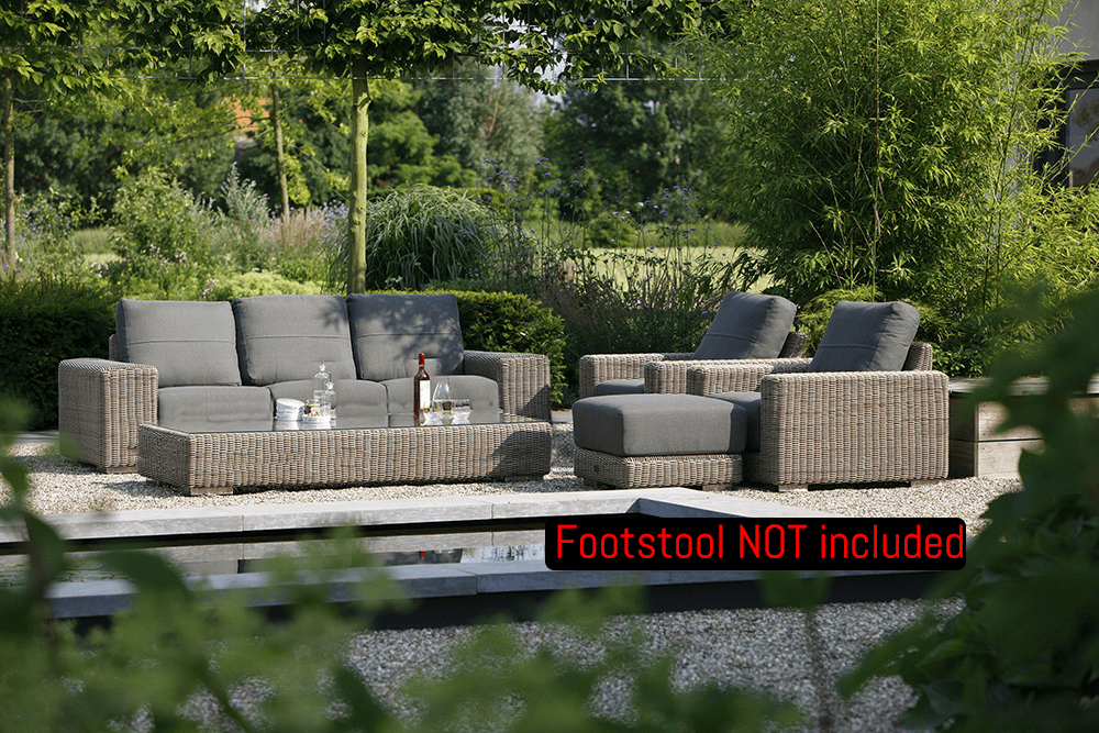 4 Seasons Outdoor Kingston Lounge Set in Pure Weave