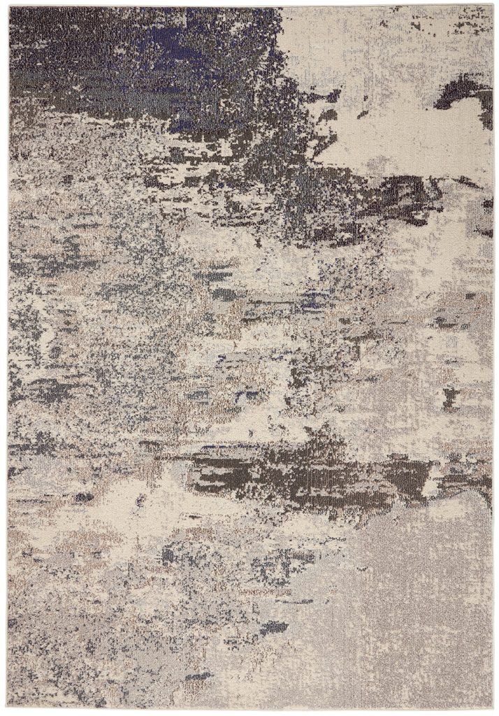 Nourison Rugs Celestial Rectangular Rug   18m x 119m in Ivory Grey | Shackletons