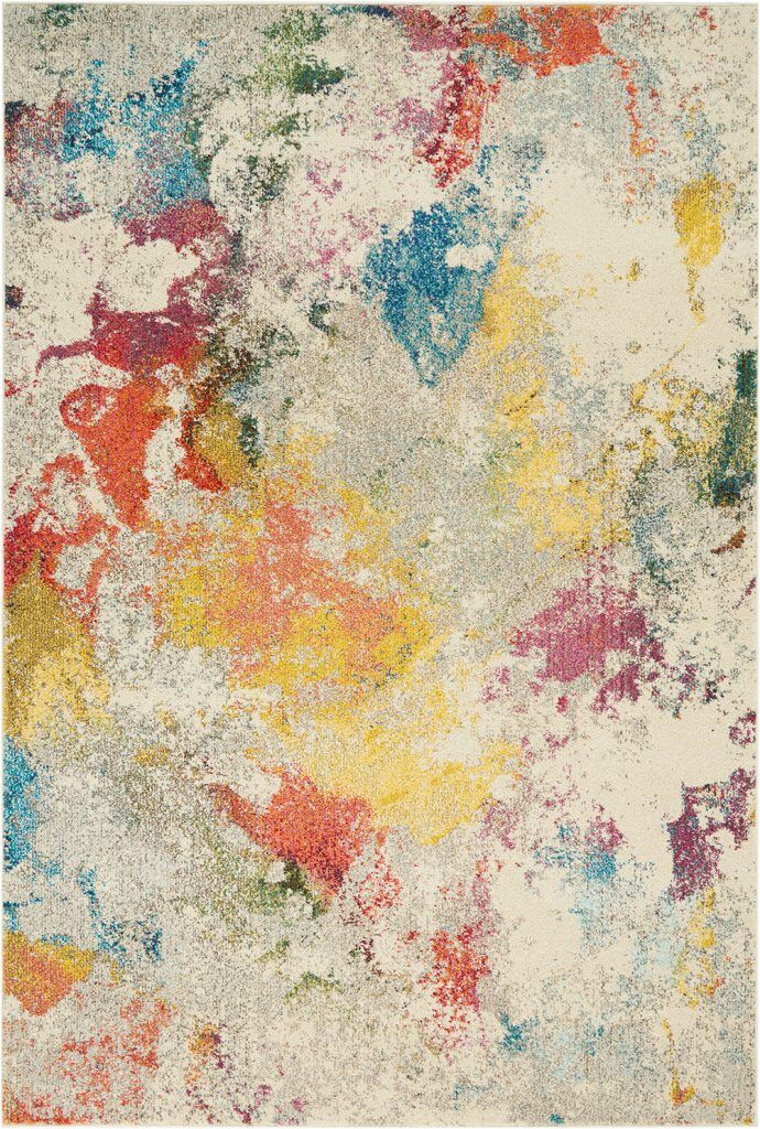 Nourison Rugs Celestial Rectangular Rug   18m x 119m in Ivory Multicolour | Shackletons