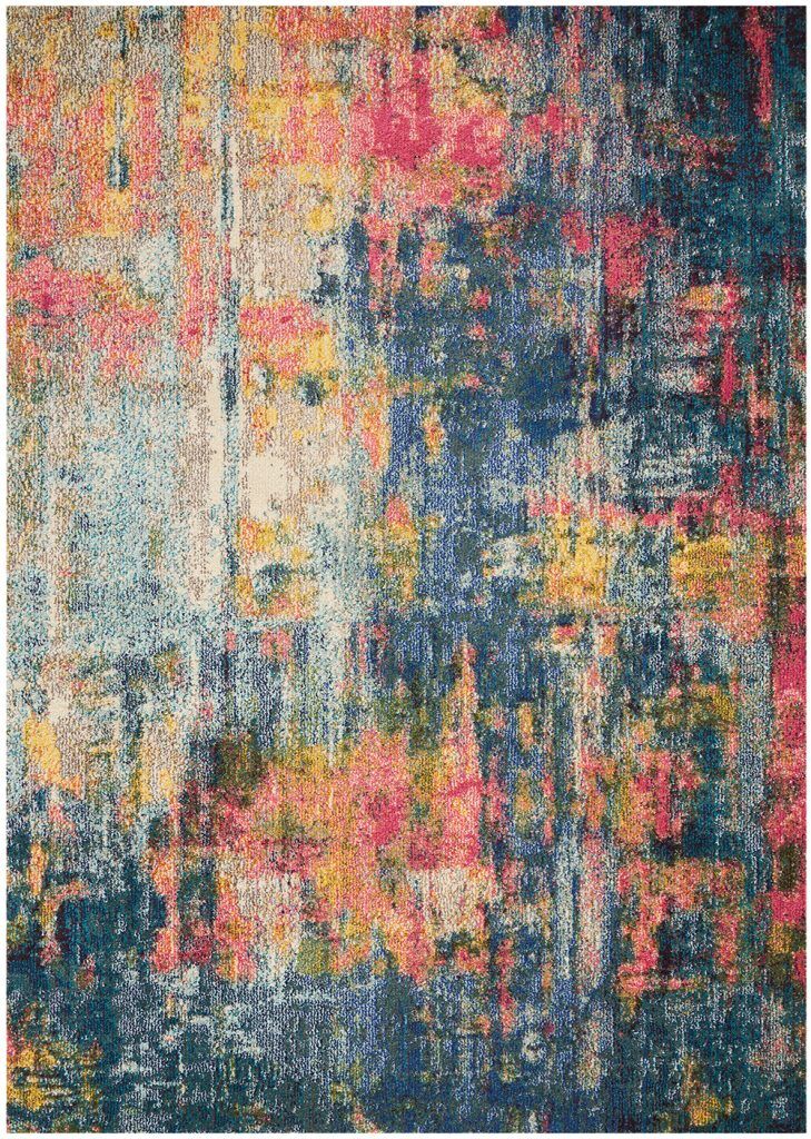 Nourison Rugs Celestial Runner Rug   183m x 061m in BlueYellow | Shackletons