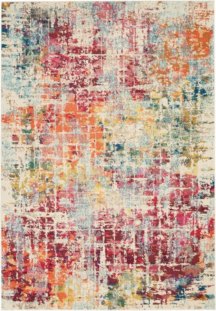 Nourison Rugs Celestial Rectangular Rug   366m x 274m in PinkMulti | Shackletons