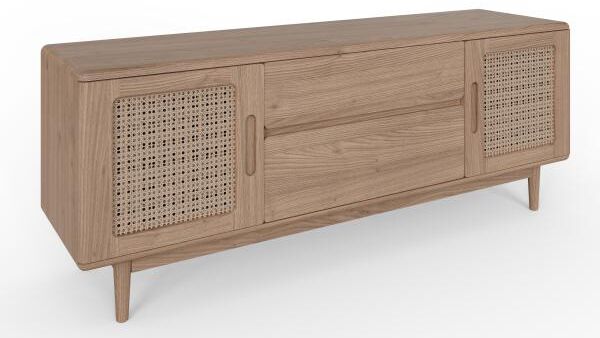 Carlton Furniture   Holcot Rattan Low Sideboard | Shackletons