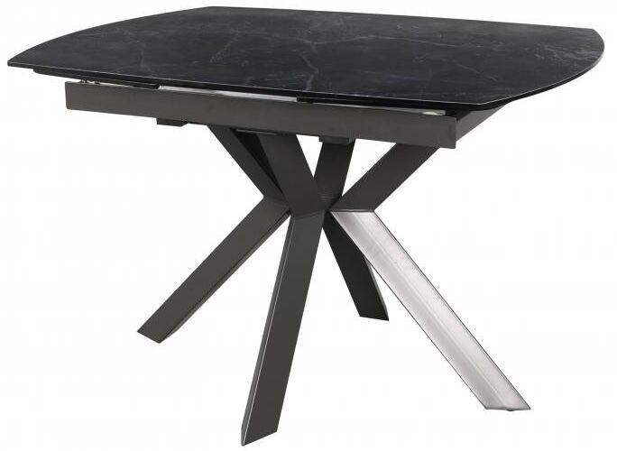 Carlton Furniture   Naples Extending Twisting Table   Glass | Shackletons