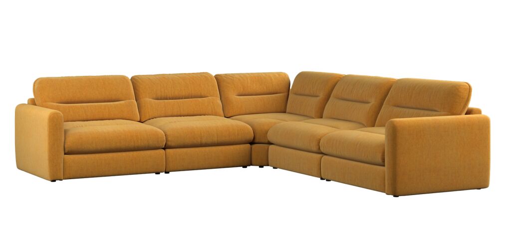 Alexander & James Lilo 5 Piece Corner Sofa in Oasis Honey