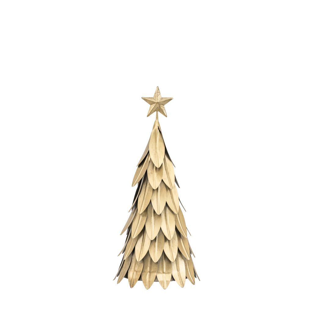 gold metal christmas tree decoration | Shackletons
