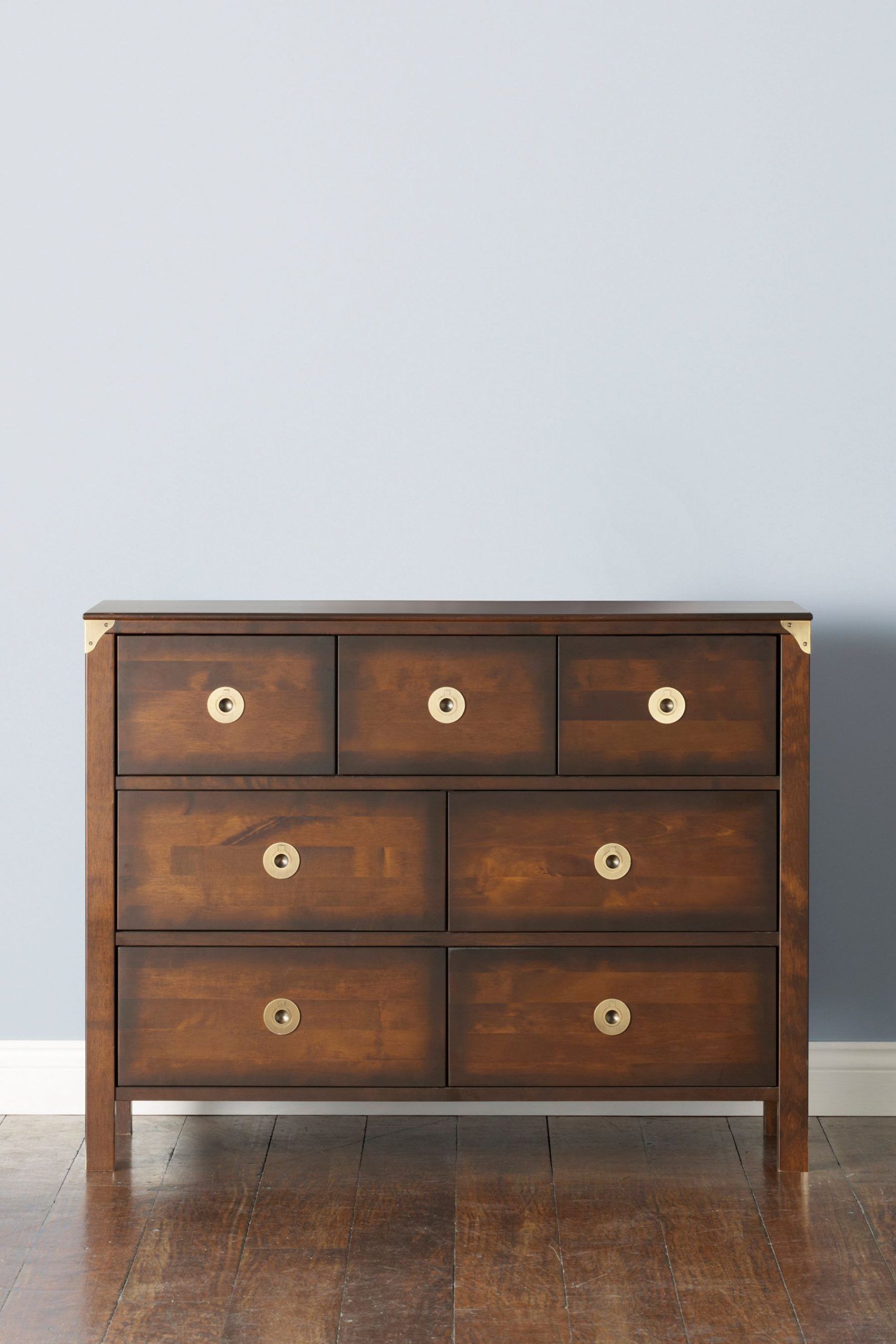Laura Ashley Balmoral 3 over 4 Drawer Chest in Chestnut