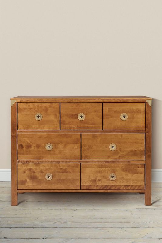 Laura Ashley Balmoral 3 over 4 Drawer Chest in Honey