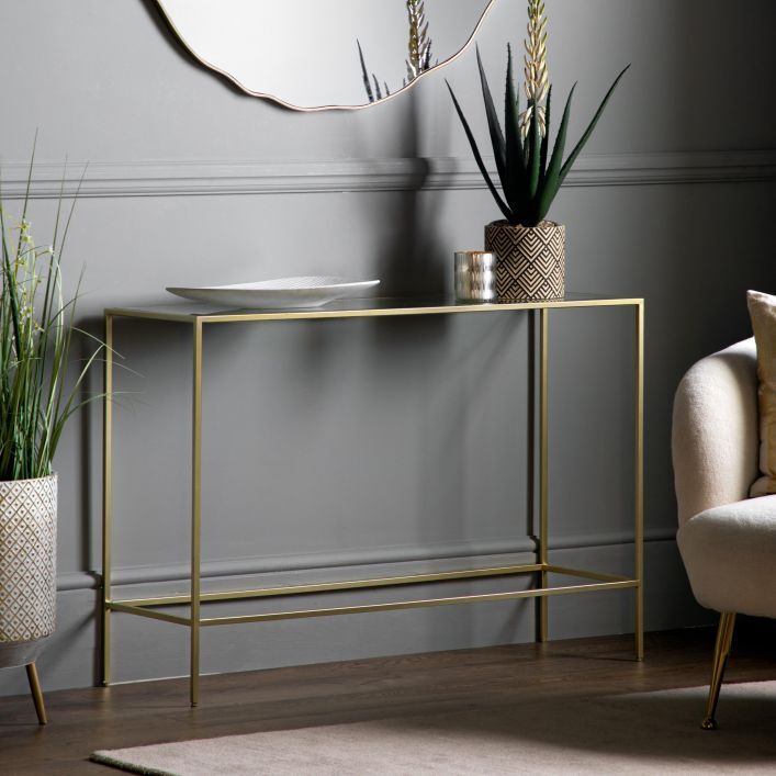 Gallery Direct Rothbury Console Table Champagne | Shackletons